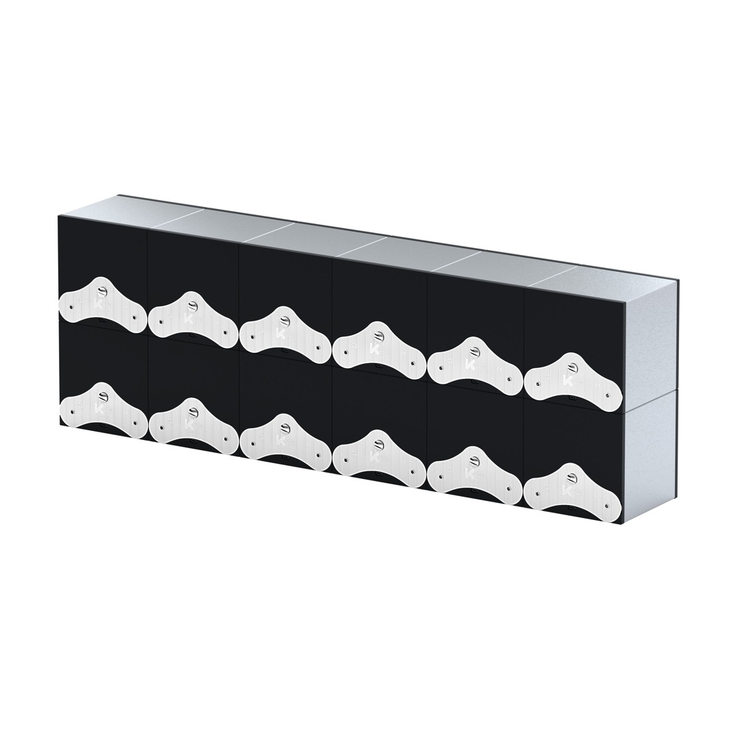 SwissKubik Masterbox Gebürstetes Aluminium - 12 Uhren