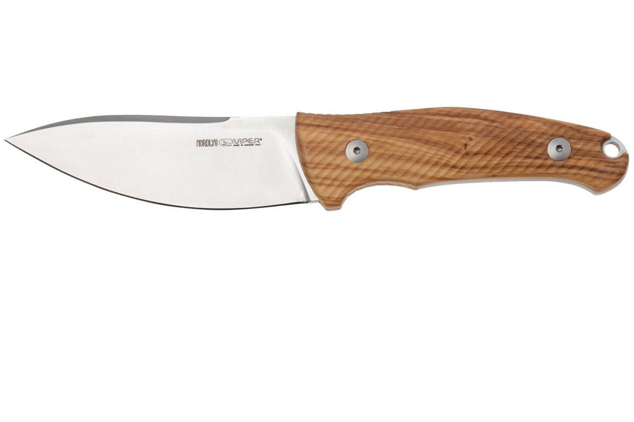 Viper Nordlys VT4046UL Satin, Olive Wood, vaststaand mes, Jens Anso design