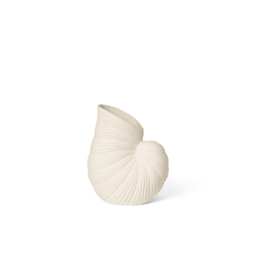 ferm LIVING Shell Vase, Off-White