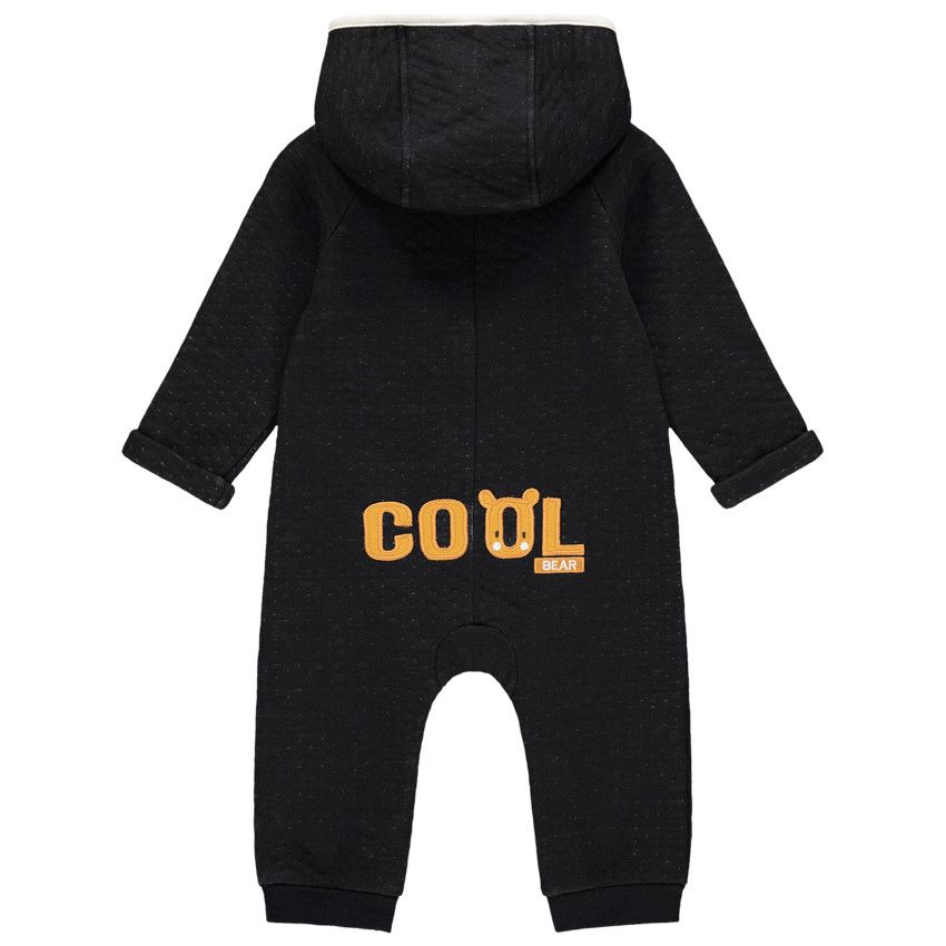 Combinaison longue doublée jersey pour bébé garçon - Gris foncé