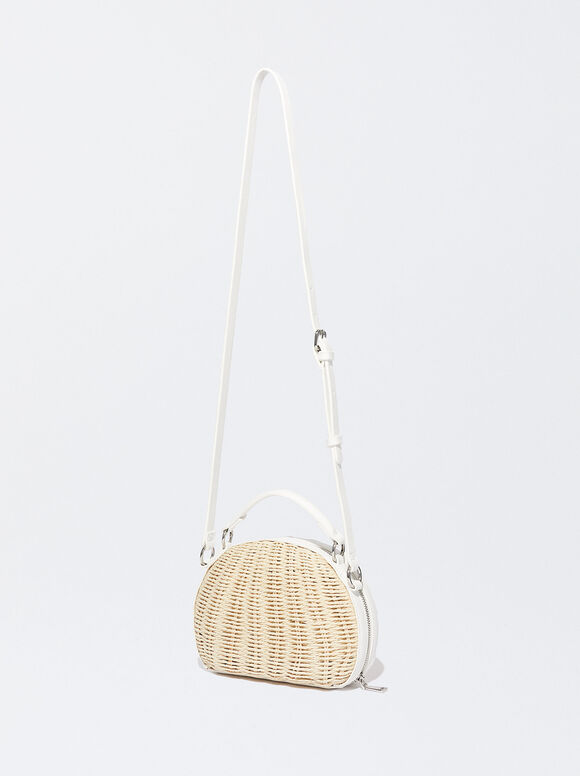Bolso Badolera De Paja - Raw