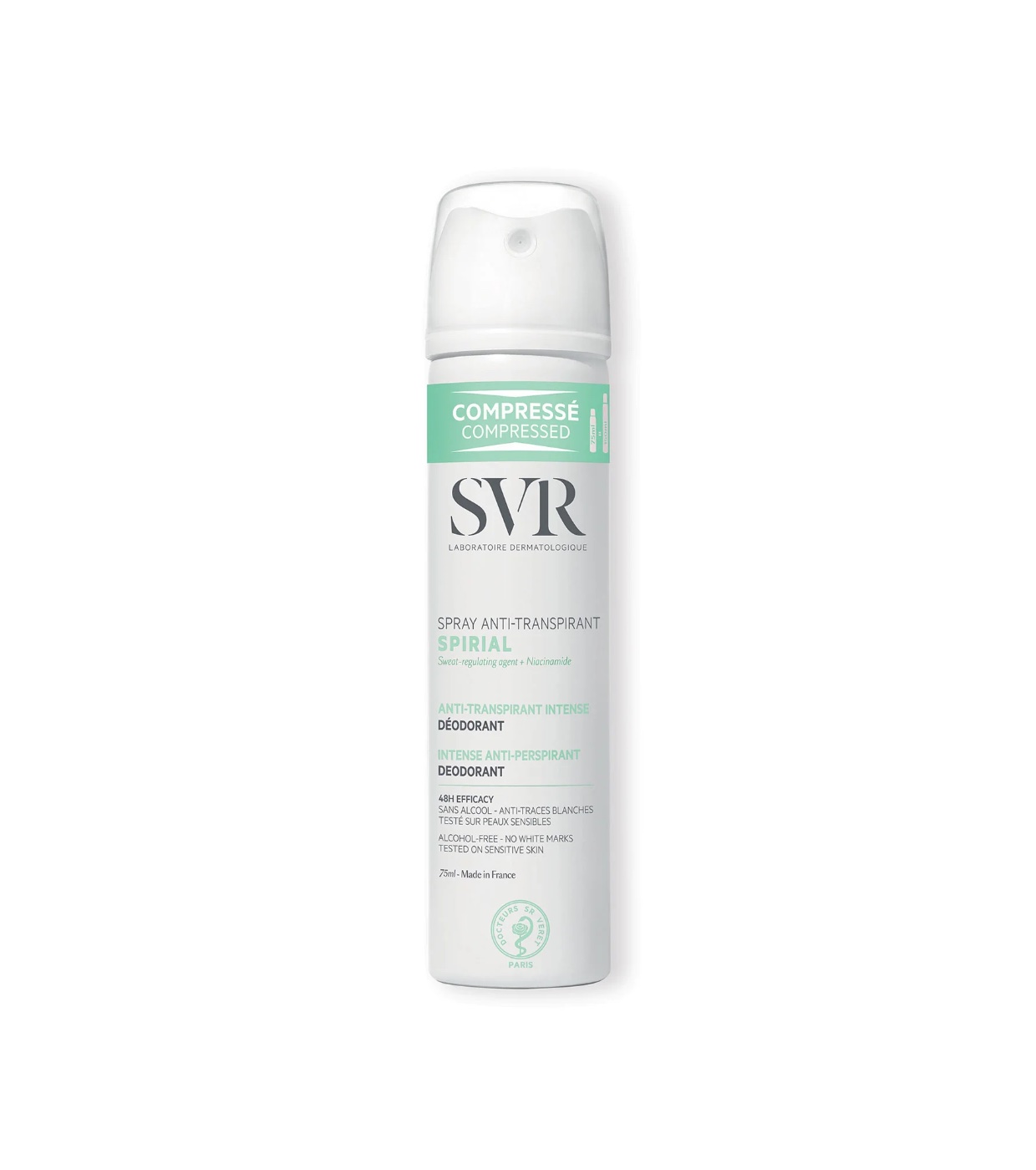 SVR - *Spirial* - Desodorante antitranspirante intenso em spray 48h
