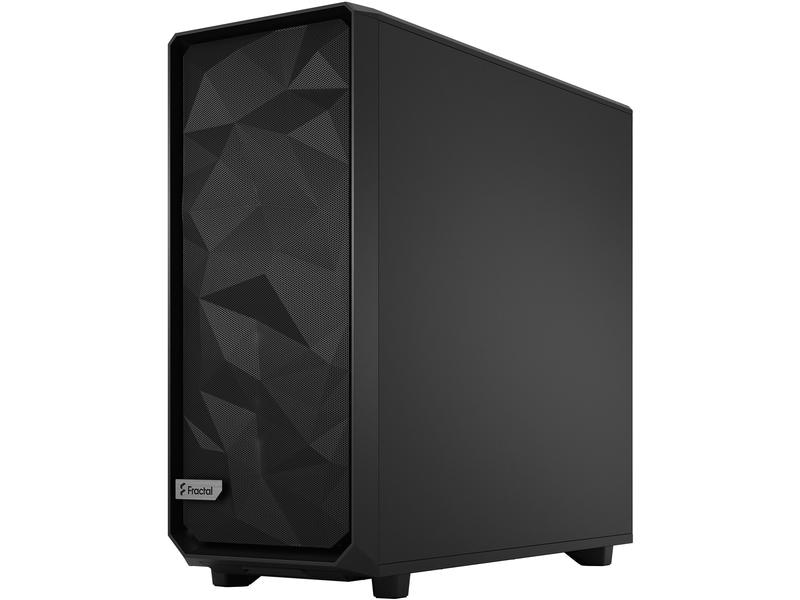 Fractal Design PC-Gehäuse Meshify 2 XL Light TG Schwarz Elegantes, kompaktes Big-Tower mit Sichtfenster