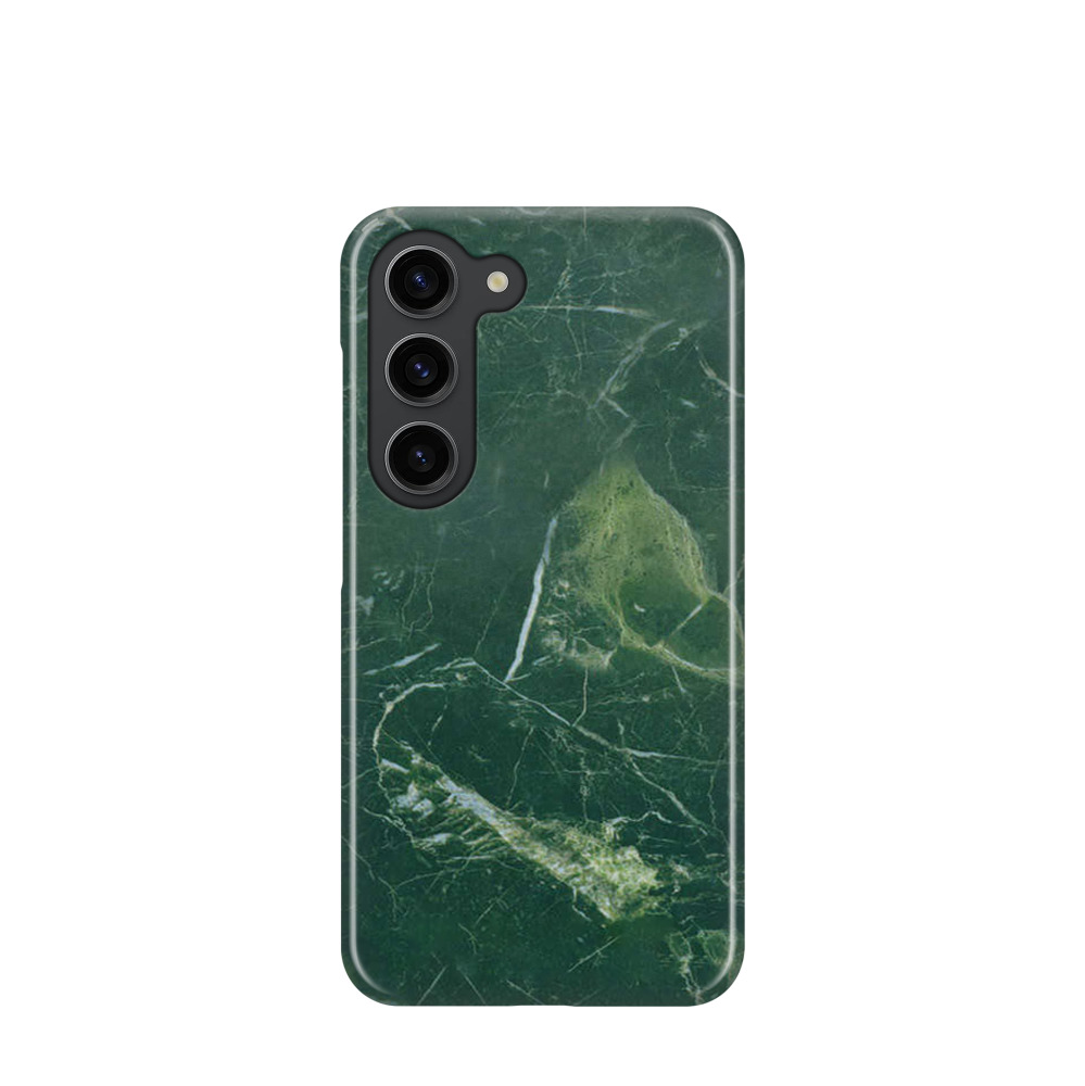 Samsung Galaxy S23 5G Kunststoff Hülle Serpentin Marmor - Grün