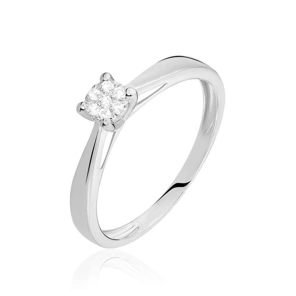 Bague Solitaire Artemis Or Blanc Diamant
