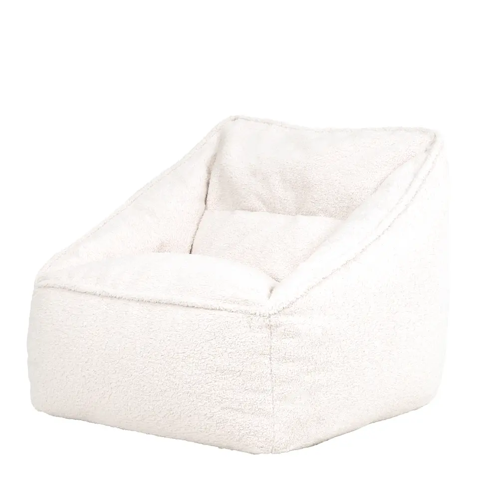 icon Zitzak Natalia - Fleece Zitzak Fauteuil - Crème
