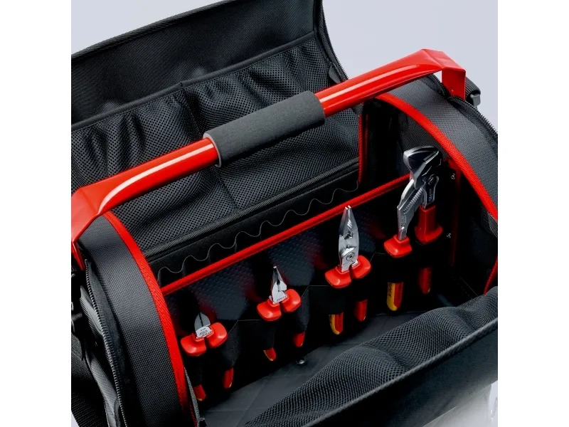 Knipex 00 21 08 LE, Sort, Rød, Polyester, 2 lommer, 450 x 310 x 300 mm, 480 mm, 380 mm
