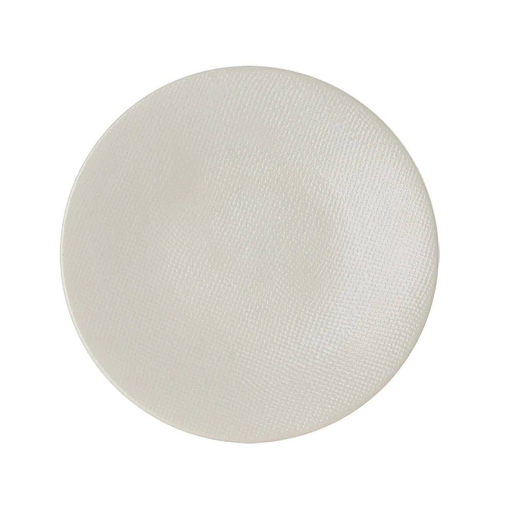 Assiette à dessert Vésuvio blanc 21 cm (lot de 6) Table passion