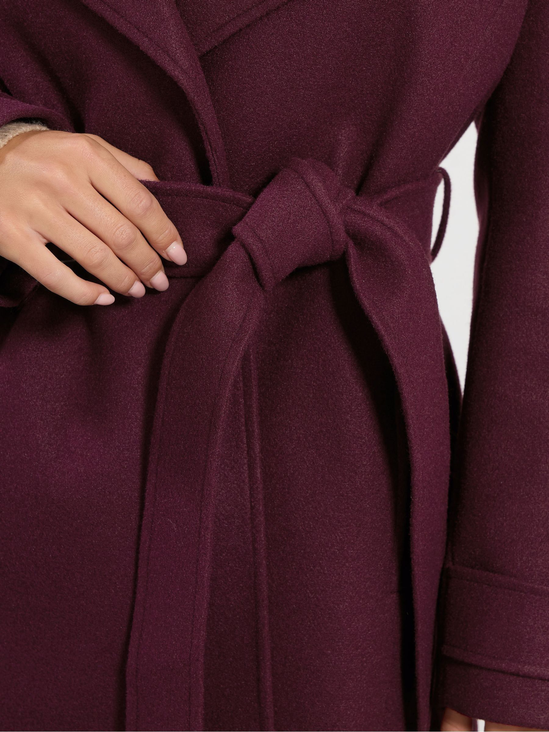 M&Co Petite Short Wrap Coat