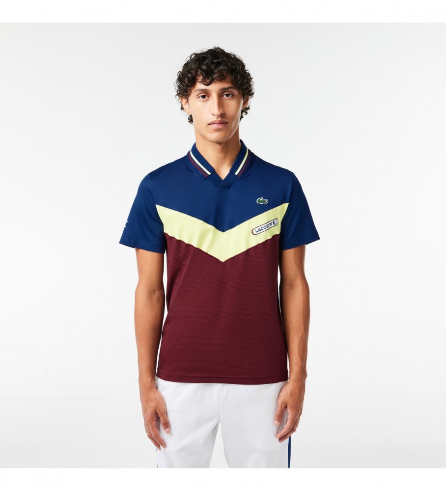 Lacoste Polo Tennis Daniil Medvedev slim fit multicolorido