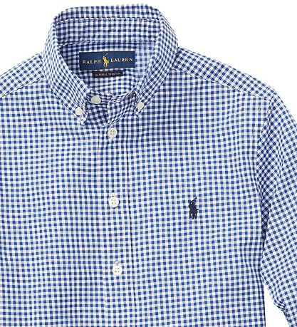 Polo Ralph Lauren Skjorte - Core Replen - Blå/Hvidternet