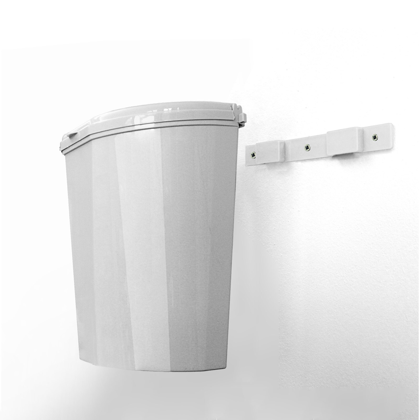 BRUNNER Pillar XL Abfalleimer Halterung Müll Tonne Eimer Kompakt Caravan Camping Farbe: Weiß
