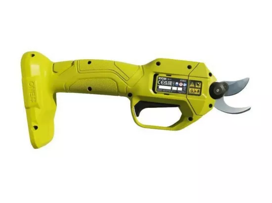 RYOBI ONE+ Secateur sans fil 18V - lames Bypass chromees en acier carbone japonais SK5 - coupe 25 mm -sans batterie ni chargeur