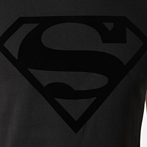 Tee Shirt Superman Logo Velvet Noir Noir