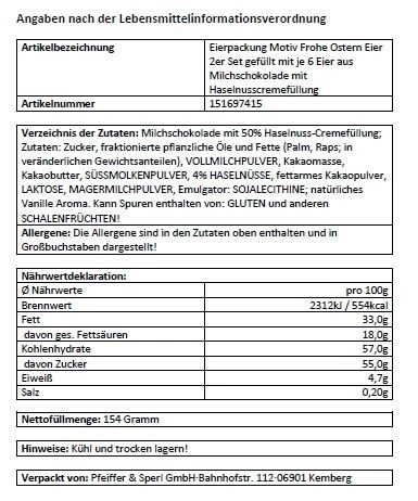 Schokoeier im Eierkarton 2er-Set