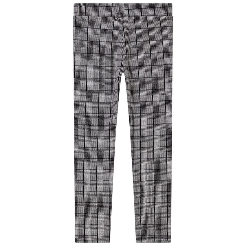 Jegging milano à carreaux pour fille - Noir
