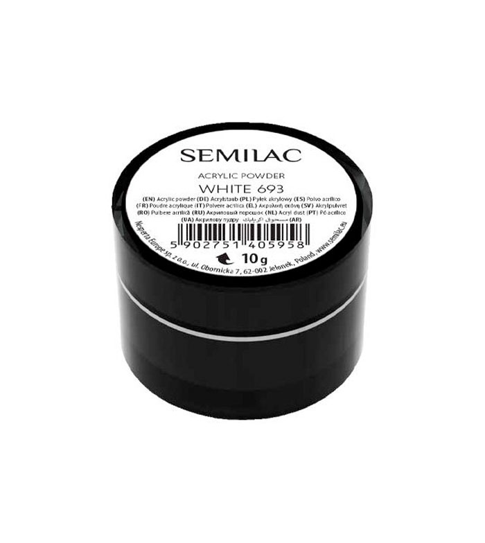 Semilac - Pó acrílico - White  693