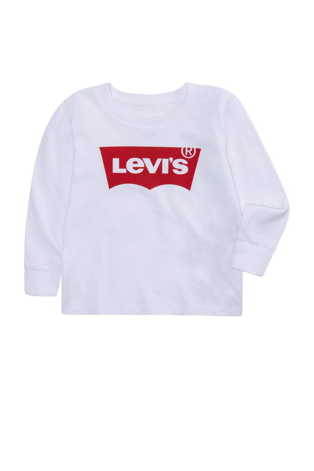 Levi's baby longsleeve Batwing met logo wit