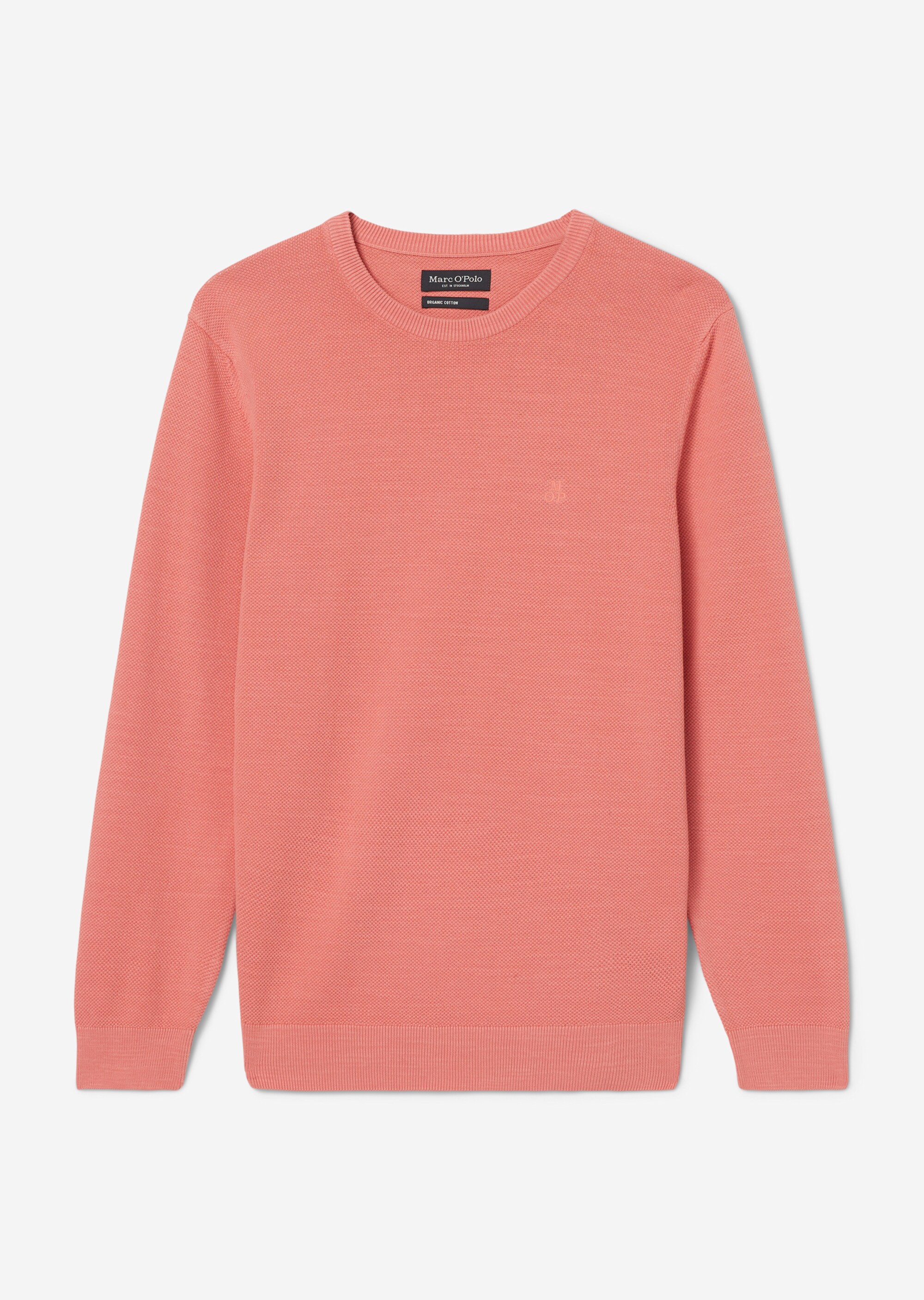 Pullover regular mit feiner Piqué-Struktur