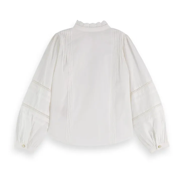 Scotch & Soda Chemise Broderie Anglaise  | Blanc