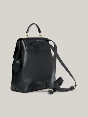 Mochila com placa de monograma TH