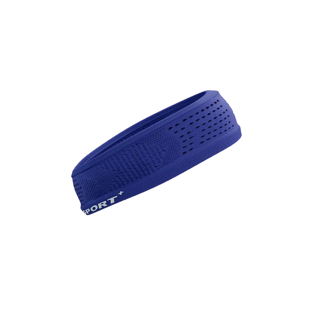 Compressport Thin Headband On/Off Donkerblauw/Wit