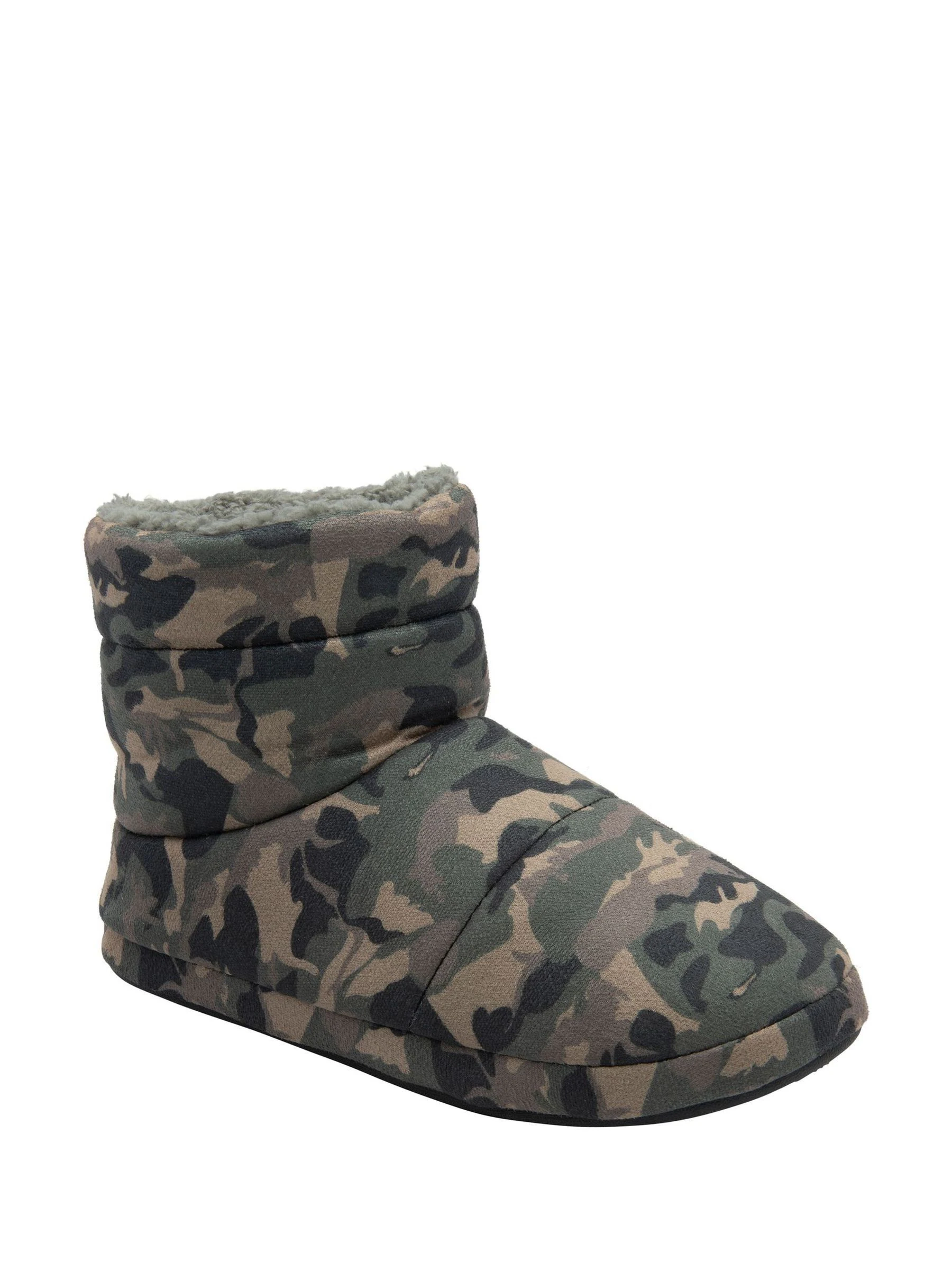 Dunlop Herenpantoffels met voering van imitatiebont