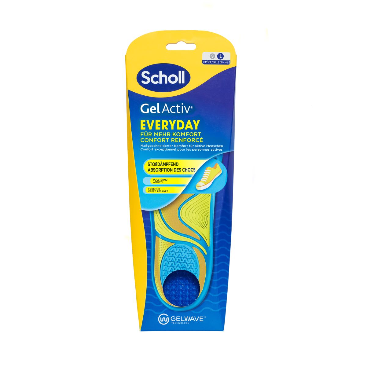 SCHOLL GelActiv Casual Einlegesohlen<br>1 Paar, Box, L, mit GelWave-Technologie