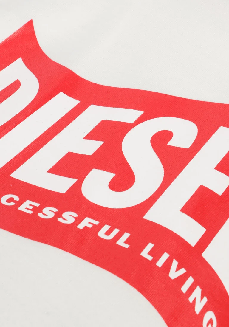 DIESEL witte diesel t-shirt tlinb