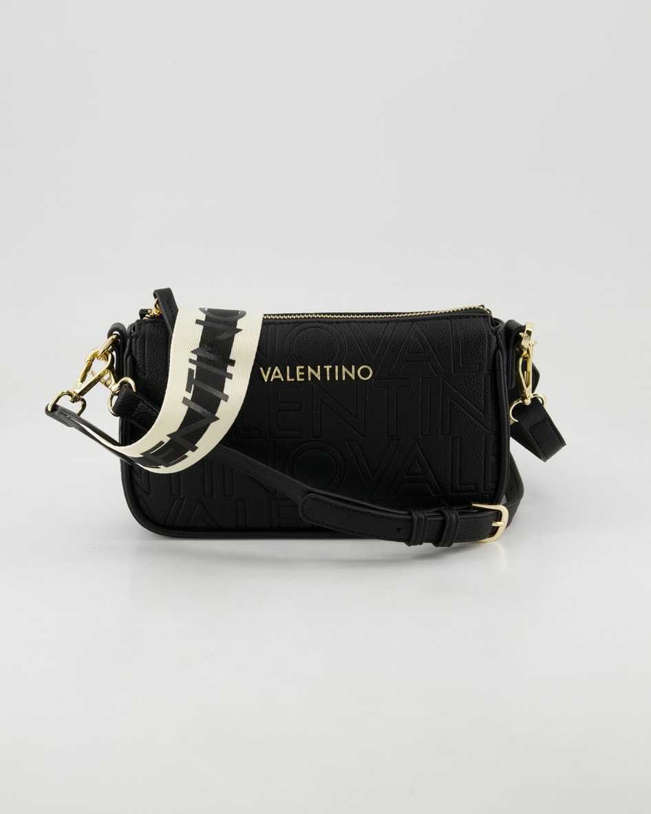 Valentino Crossbody Pansy Handtasche in Schwarz