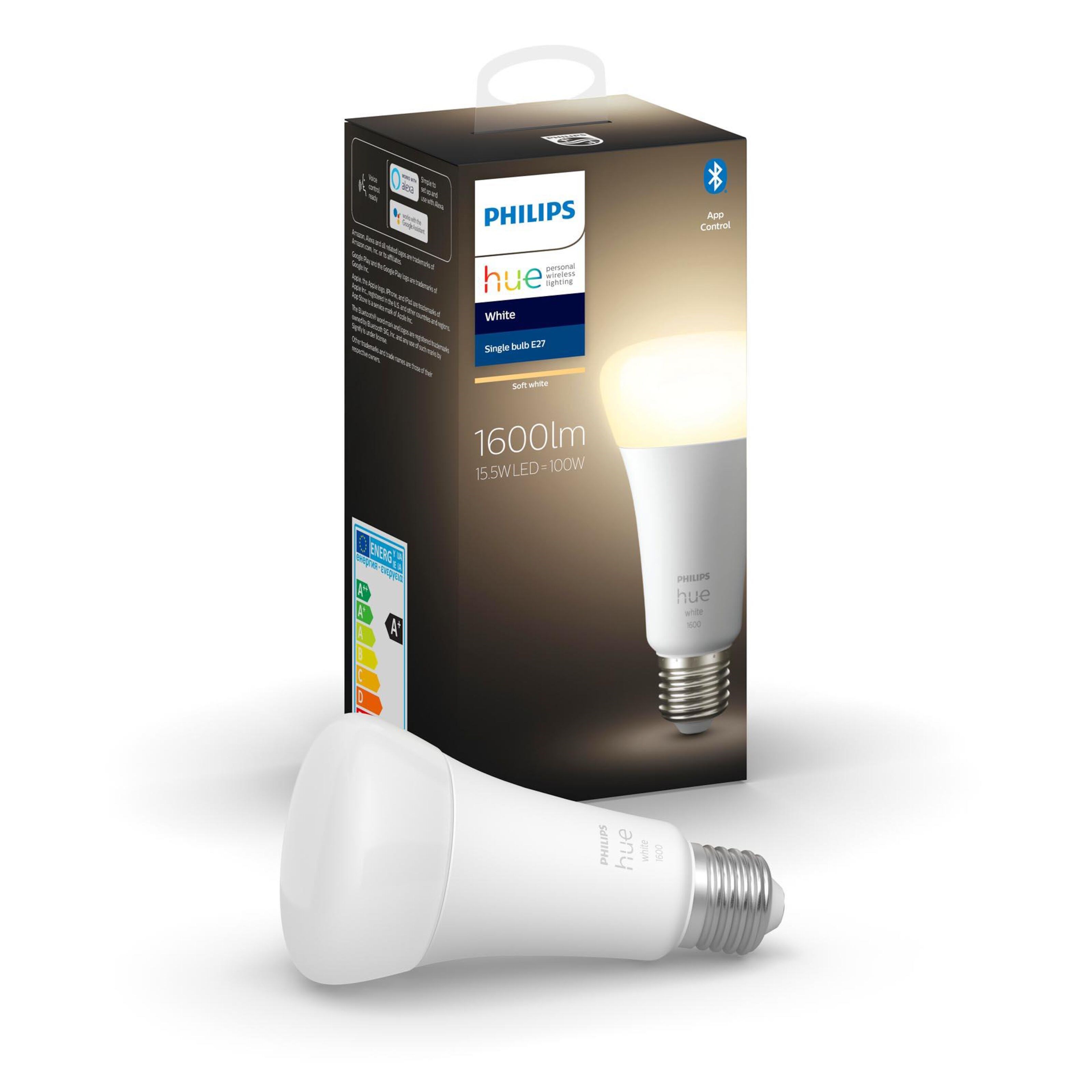 Philips Hue White Smart LED-pære E27 1600 lm