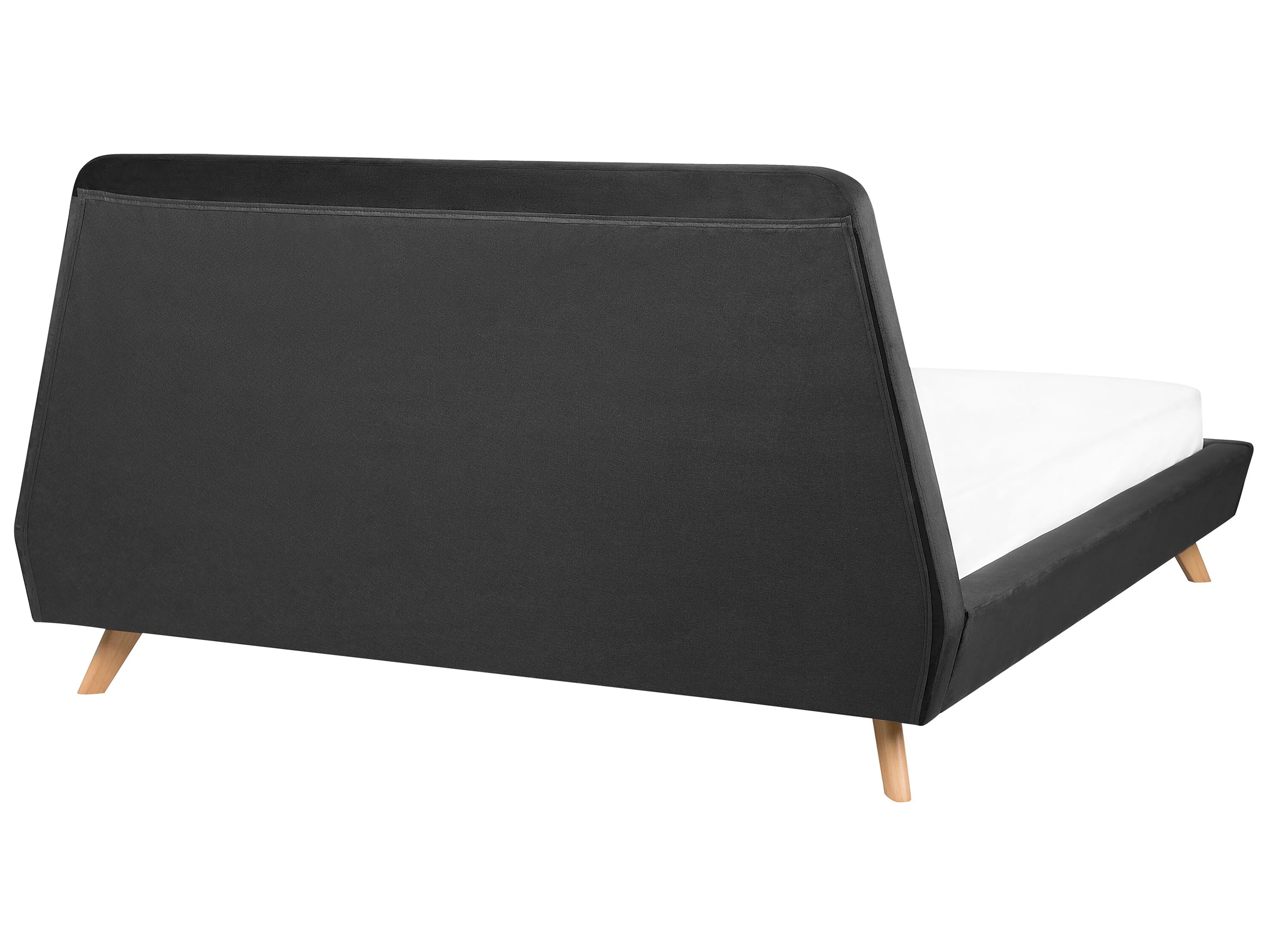 Bed Fluweel VIENNE 180 x 200 cm Zwart