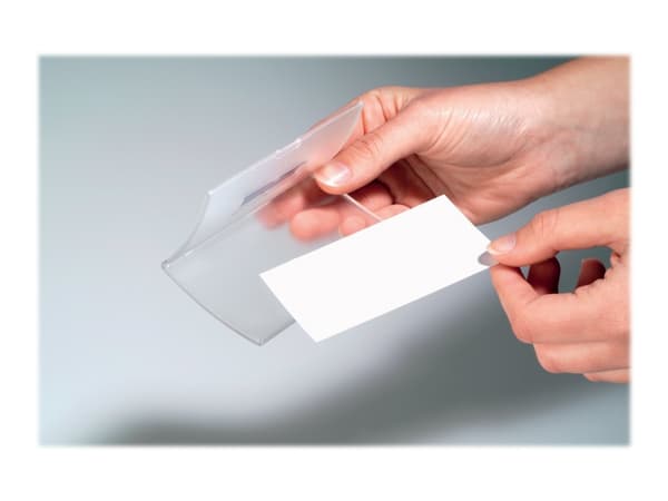DURABLE CLICK FOLD - Navneskilt - for 40 x 75 mm - magnet - gjennomsiktig (en pakke 10)