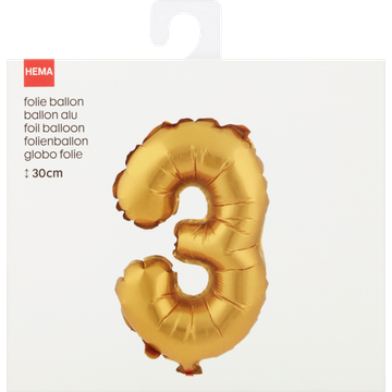 HEMA Folie Ballon 3 30cm