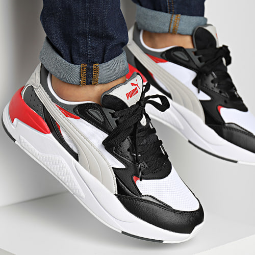 Baskets X-Ray Speed 384638 White Gray Violet Black Dark Shadow Red