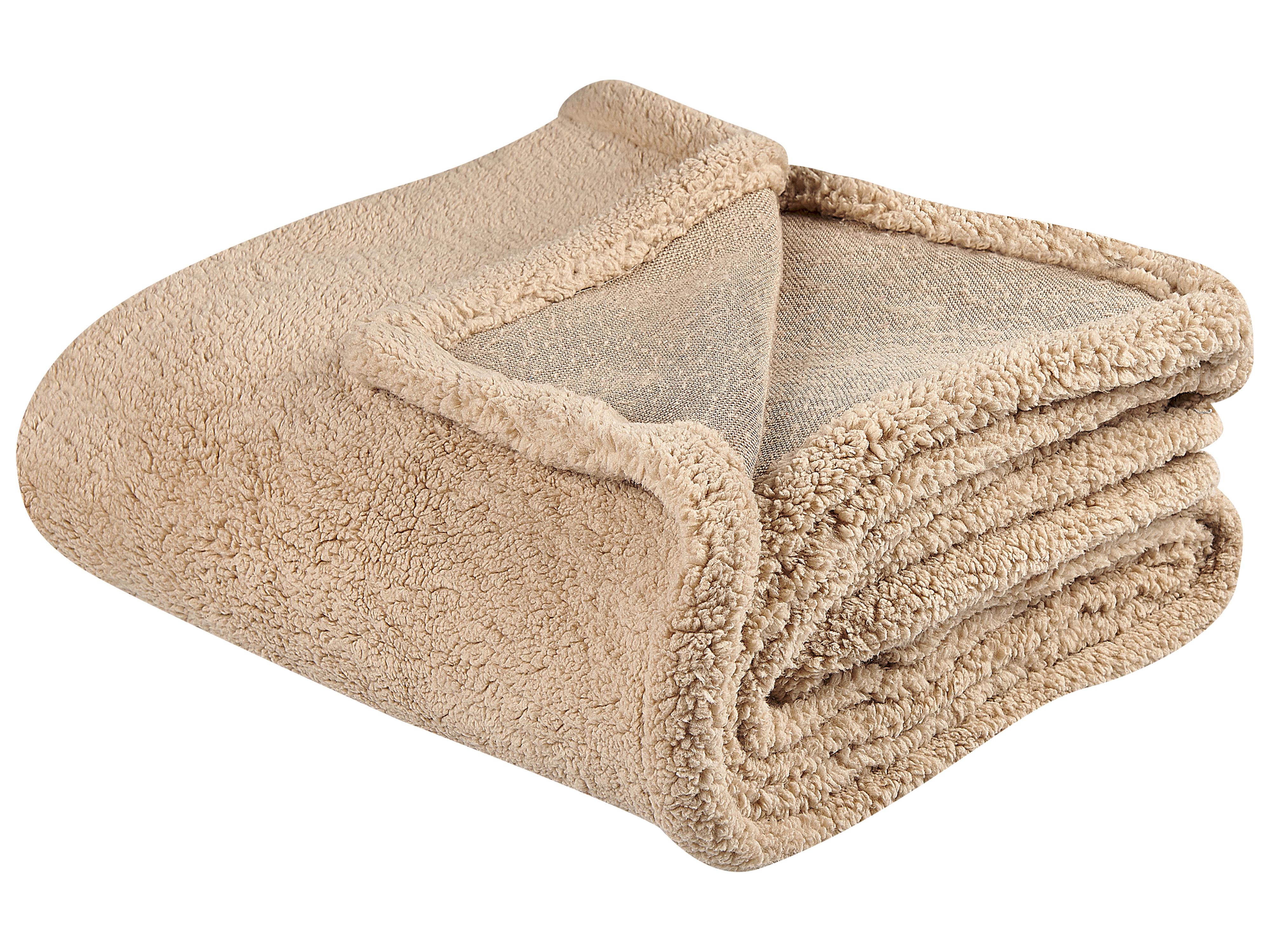 Plaid MIRGE 125 x 150 cm Zandbeige