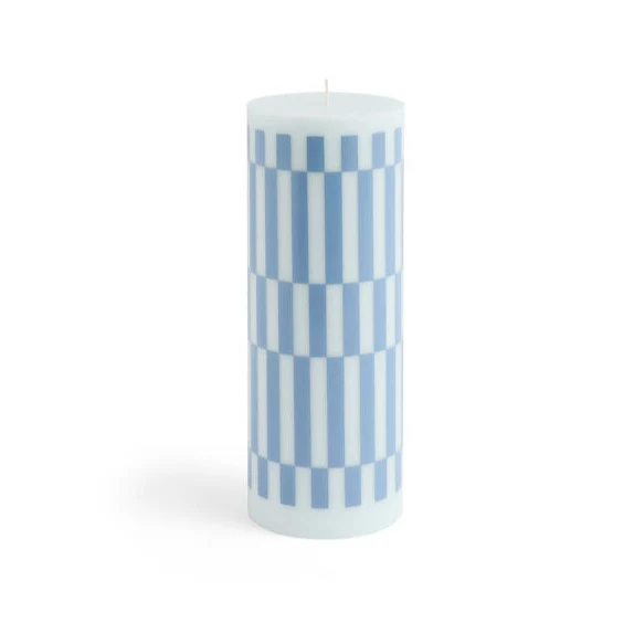 HAY  Column stearinlys, Large - Light blue/dusty blue