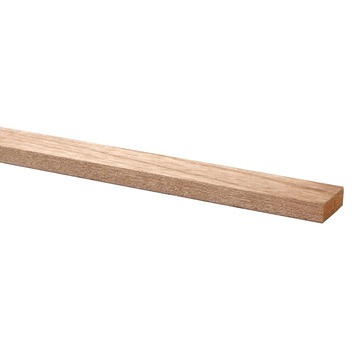 Bouwhout hardhout geschaafd 12x35 mm lengte 210 cm