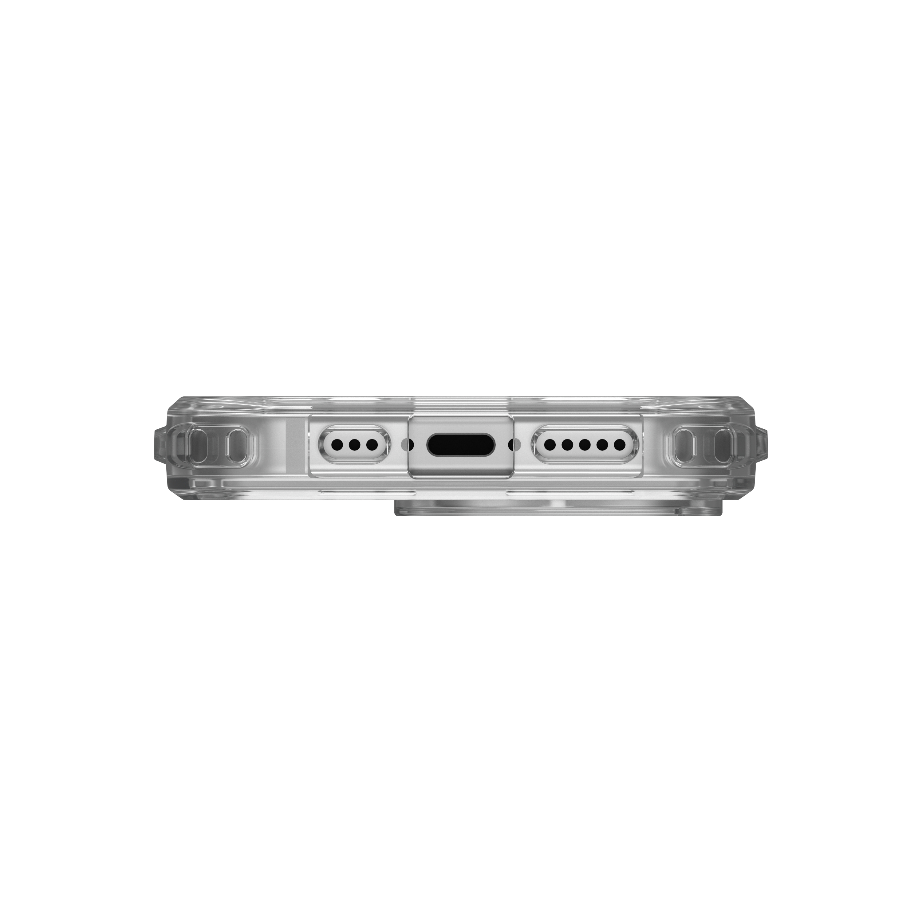 iPhone 16 Pro MagSafe Hybrid Schutzhülle Plyo (114480114333) - Transparent (Silber)