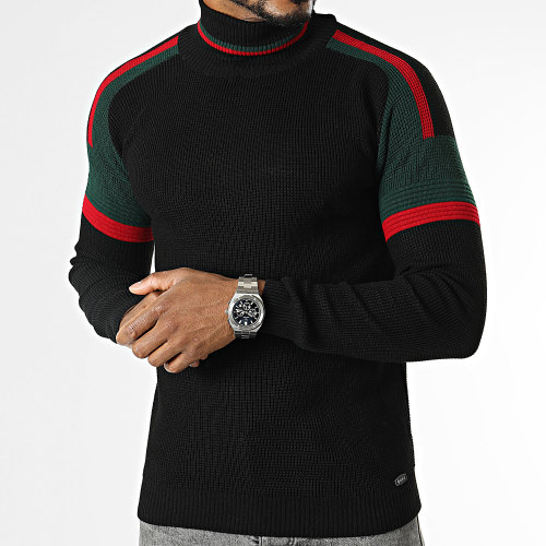 Pull Col Roulé Noir