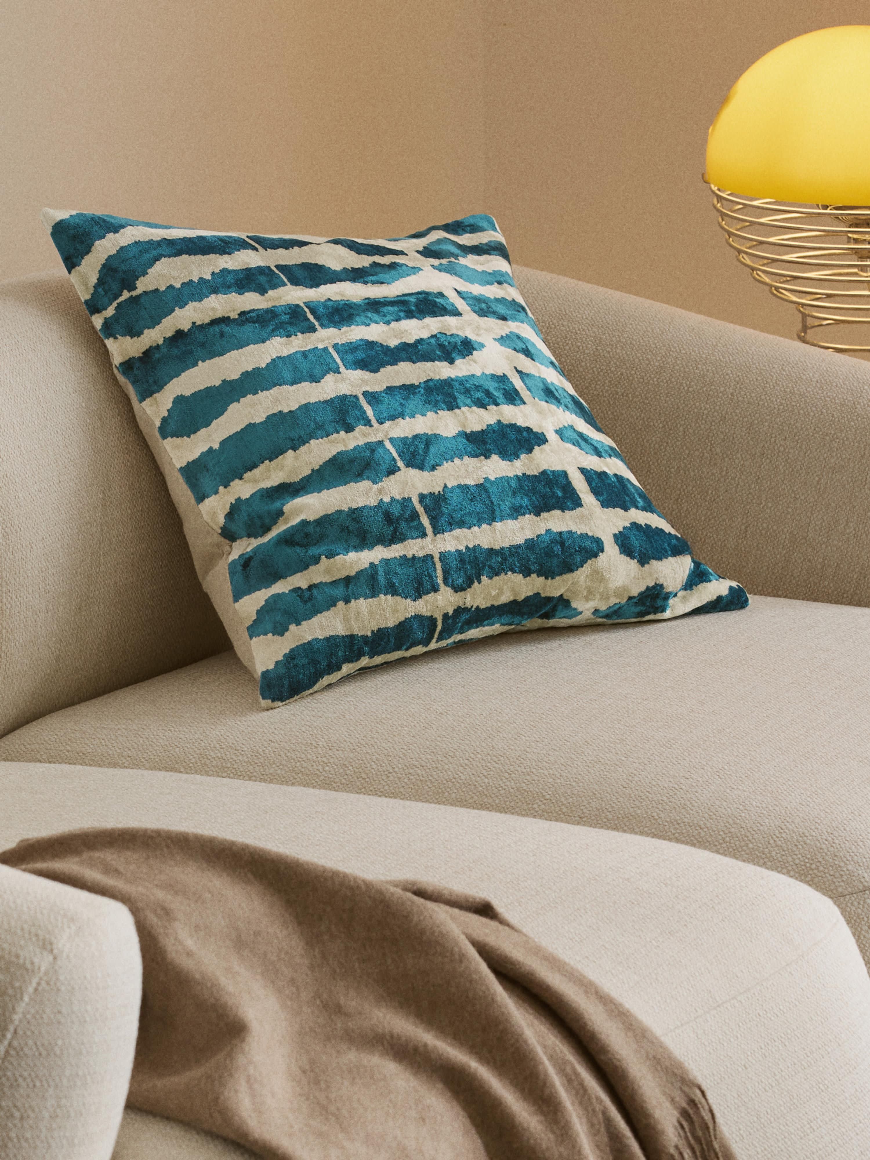 Viscose kussenhoes Dejan met ingeweven jacquardpatroon