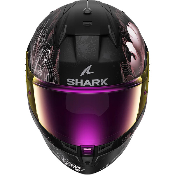 Shark - Casque D-Skwal 3 Mayfer Noir / Rose Clair / Mat