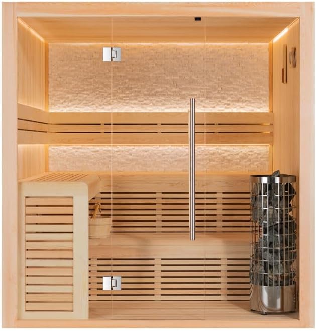 AWT Sauna E1812B Pinienholz/200x180/9kW Cilindro