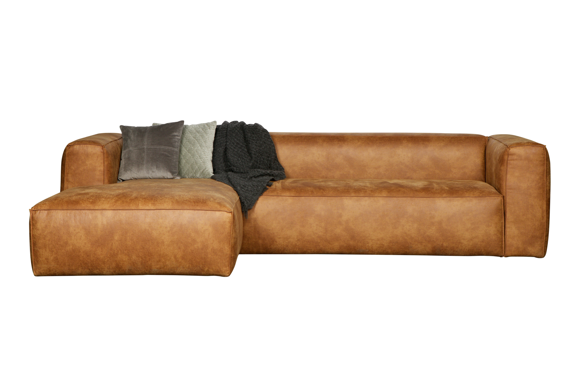 Hoekbank Bean Links Bean Hoekbank Links - Cognac