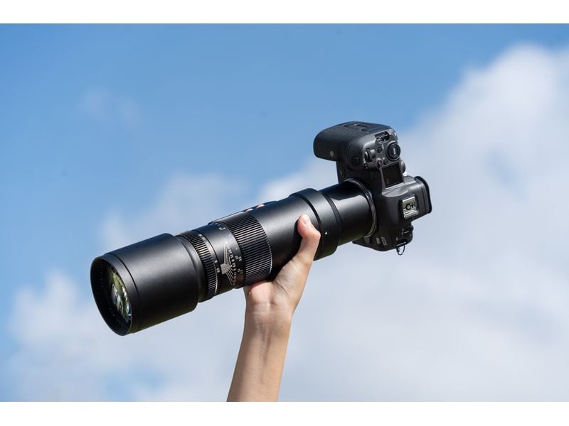 TTArtisan Festbrennweite 500mm F/6.3 – Canon EF Teleobjektiv zum Fotografieren weit entfernter Motive wie Flugzeuge, Sport, Wildtiere und mehr