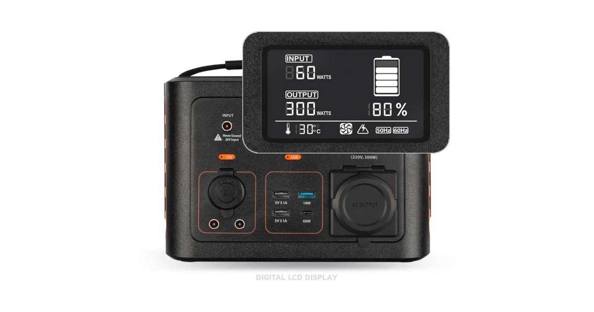 XtormXtreme Powerstation 300W  (Zwart/oranje)