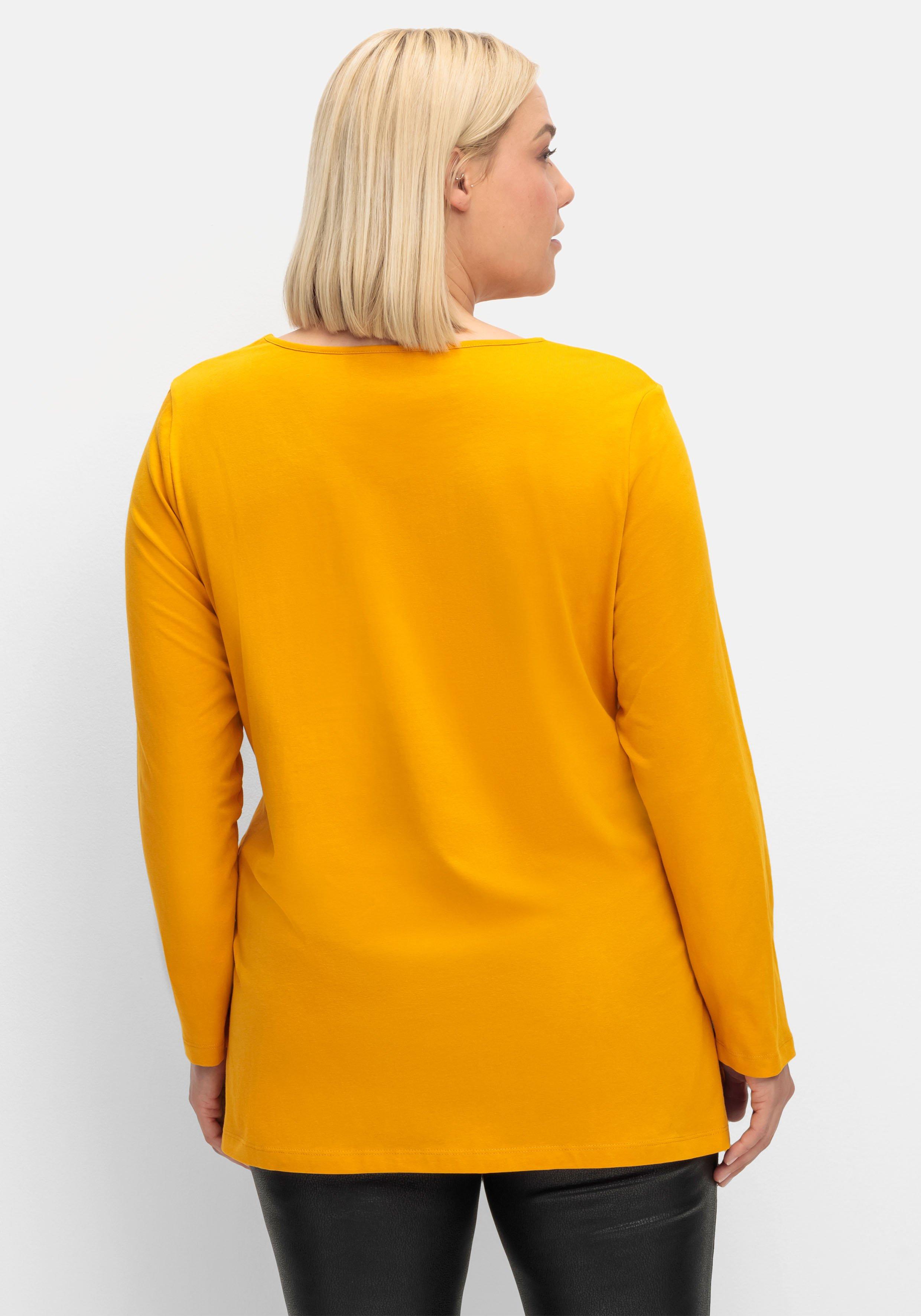 Longshirt mit hohen Seitenschlitzen