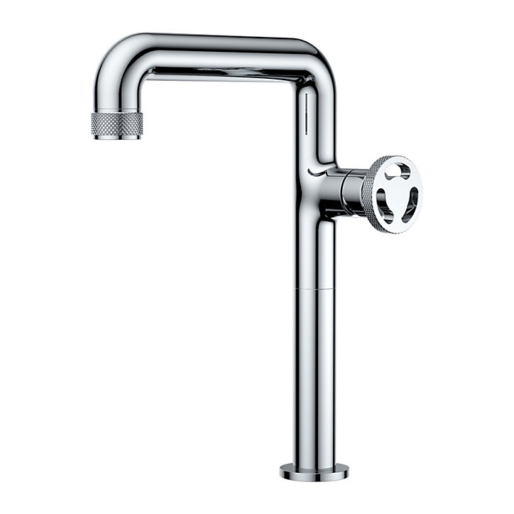 Mitigeur de lavabo H.32 cm, chrome, Essebagno Factory