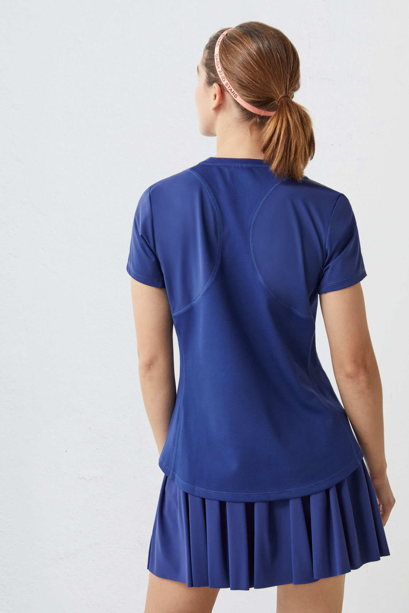 Camiseta azul-escura respirável - azul