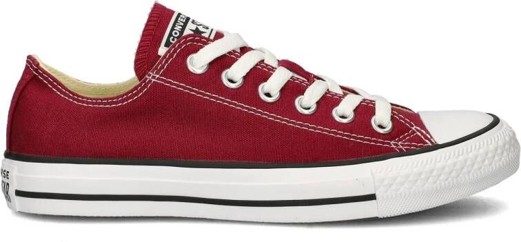 CONVERSE Sneakers laag 'Chuck Taylor All Star' karmijnrood wit